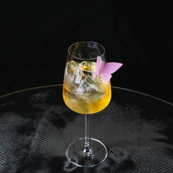Moon Spritz cocktail with DiSaronno